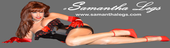 Samantha Legs | Sexy Secretary Samantha Legs High Heels And Stocking Tease